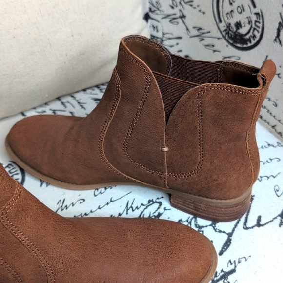 Nine West Jupiter Brown Suede Slip On Ankle Boots Women's 7.5 - Picture 6 of 14